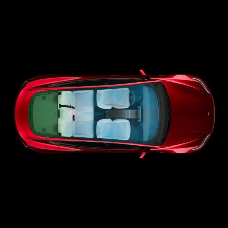 17-22 Tesla Modello 3 Anteriore Destro Lato Top Superiore Cuscino